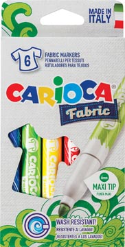 Textielstift Carioca Fabric assorti (6)