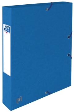 Elastobox Oxford Top File+ karton A4 40mm 300vel blauw