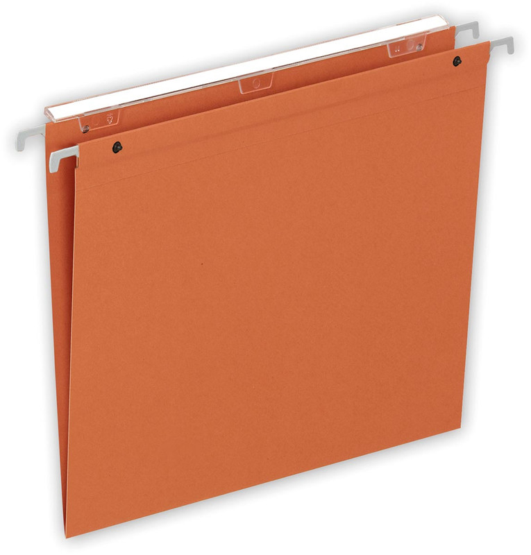 Hangmap Pergamy Medium Flex karton A4 330mm V-bodem voor lade oranje