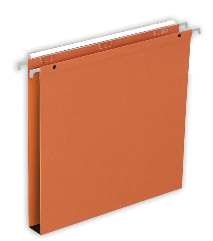 Hangmap Pergamy Medium Flex karton A4 330mm bodem 30mm voor lade oranje