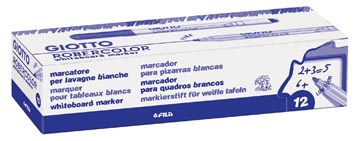 Whiteboardmarker Giotto Robercolor fijn ronde punt 2,7mm blauw