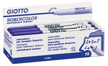 Whiteboardmarker Giotto Robercolor medium ronde punt 4mm blauw