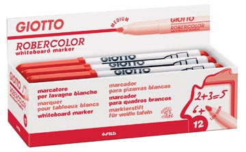 Whiteboardmarker Giotto Robercolor medium ronde punt 4mm rood