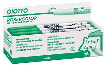 Whiteboardmarker Giotto Robercolor medium ronde punt 4mm groen