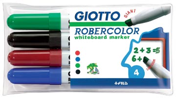 Whiteboardmarker Giotto Robercolor maxi beitelpunt 6,4mm assorti (4)