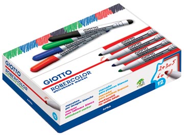 Whiteboardmarker Giotto Robercolor maxi ronde punt 7mm zwart