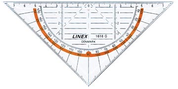 Geodriehoek Linex 1616G 16cm