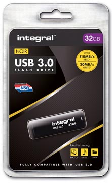 USB-stick Integral 3.0 32GB zwart