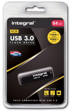 USB-stick Integral 3.0 64GB zwart