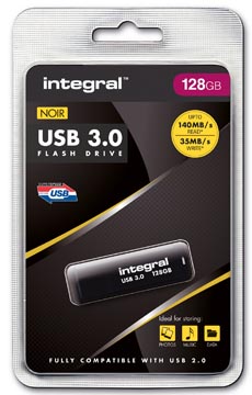 USB-stick Integral 3.0 128GB zwart