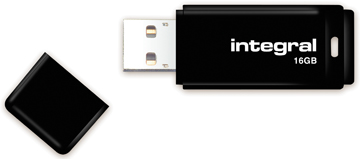 USB-stick Integral 2.0 16GB zwart