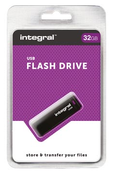 USB-stick Integral 2.0 32GB zwart