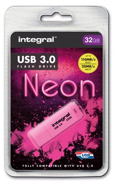 USB-stick Integral Neon 3.0 32GB roze