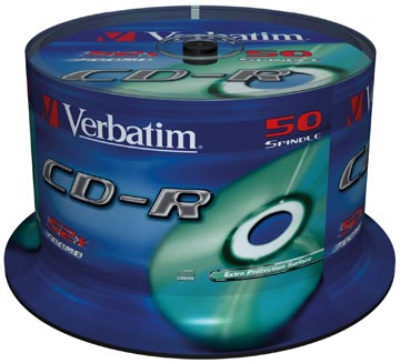 CD-R Verbatim 700MB 52X extra protection spindel (50)