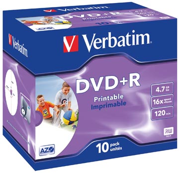 DVD+R Verbatim 4,7GB 16X jewel case (10)