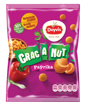 Borrelnootjes Duyvis Crac-A-Nut paprika 200g