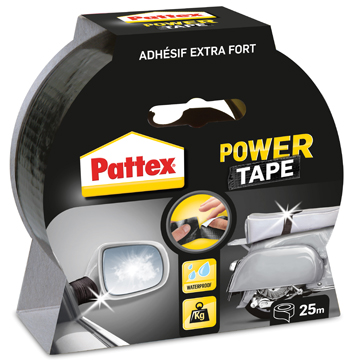 Plakband Pattex Power Tape 50mm x 25m zwart