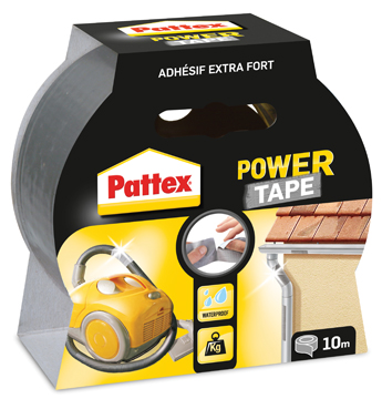 Plakband Pattex Power Tape 50mmx10m grijs