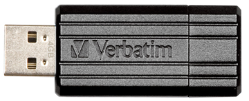 USB-stick Verbatim PinStripe 2.0 16GB zwart