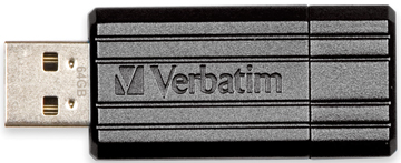 USB-stick Verbatim PinStripe 2.0 64GB zwart