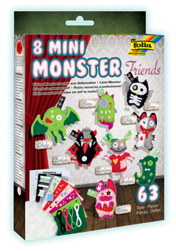 Knutselset Folia mini monsters (8)