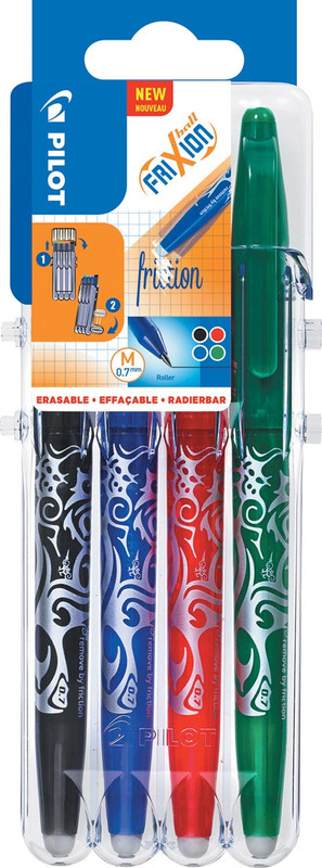 Roller Pilot Frixion Ball Set 2 Go assorti (4)