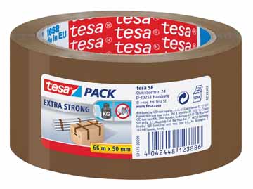 Verpakkingstape Tesa PVC Extra Strong 50mmx66m havana