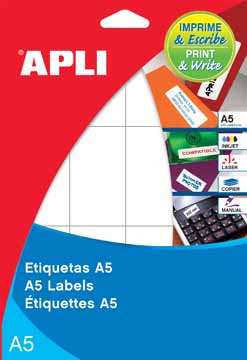 Etiketten Apli A5 110 etik/bl 12x18mm (15)