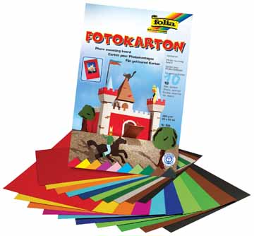 Fotokarton Folia 22x33cm 300gr assorti (10)