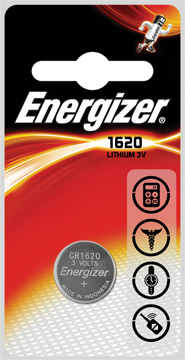 Knoopcelbatterij Energizer CR1620 3V