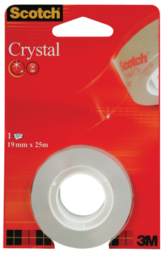 Plakband Scotch Crystal tape 19mm x 25m blister