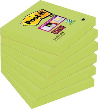 Memoblok Post-it Super Sticky 76x76mm kerrie (6)