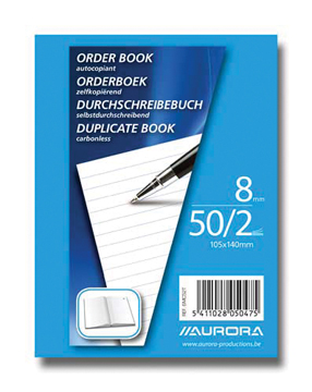 Orderboek Aurora 10,5x14cm 2x50 vel zelfkopiërend