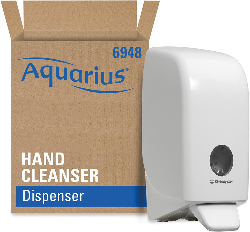 Dispenser Kimberly Clark Aquarius voor handdesinfectie 1l wit