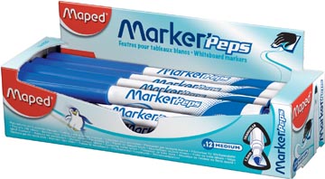 Whiteboardmarker Maped Marker'Peps blauw (12)