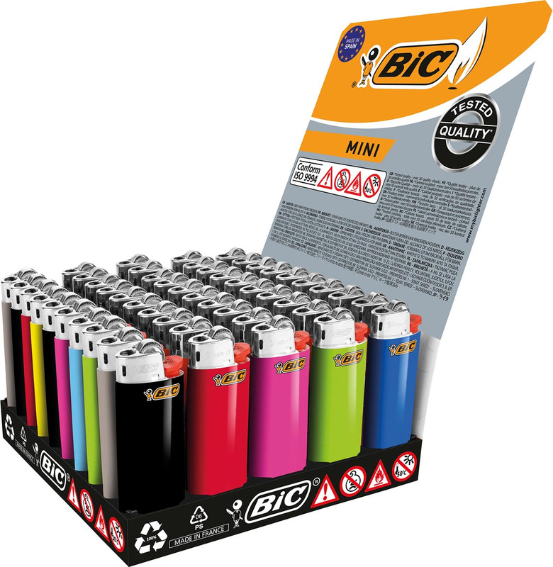 Aansteker Bic J25 Mini assorti (50)