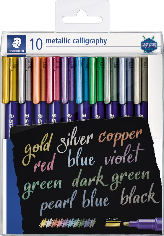 Kalligrafiepen Staedtler Metallic 8325 assorti (10)