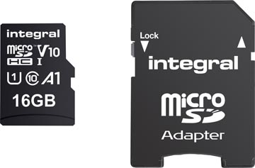 Geheugenkaart Integral MicroSDHC 16GB