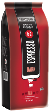 Koffiebonen Douwe Egberts Espresso Dark voor automaten 1kg