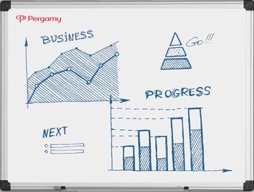 Whiteboard Pergamy Excellence Emaille 45x60cm magnetisch