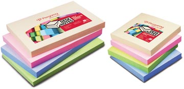 Memoblok Pergamy 76x127mm assorti pastel (12)