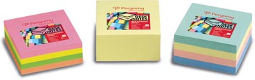 Memoblok Pergamy Jumbo 76x76mm 320vel assorti pastel