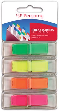 Index Pergamy 45x12mm assorti neon (4)