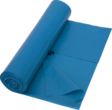 Vuilniszakken LDPE 65x50x135cm 240L 42µ blauw (10)