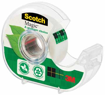 Plakbandafroller Scotch Magic Tape A Greener Choice inclusief rol