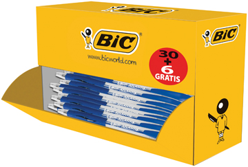 Balpen Bic Atlantis Classic blauw voordeelpak 30+6 gratis