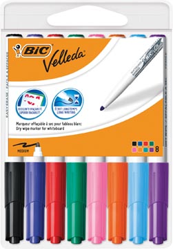 Whiteboardmarker Bic Velleda 1741 assorti (8)