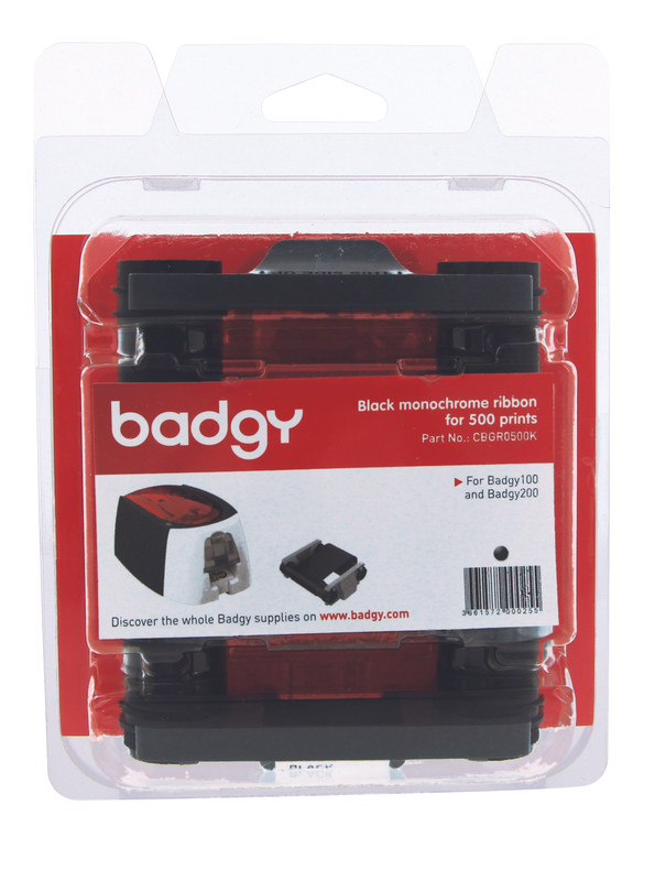 Lint Badgy voor badgeprinter 100 en 200 zwart