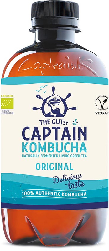 Frisdrank The Gusty Captain Kombucha Original PET 40cl (12)