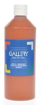 Plakkaatverf Gallery 500ml lichtbruin